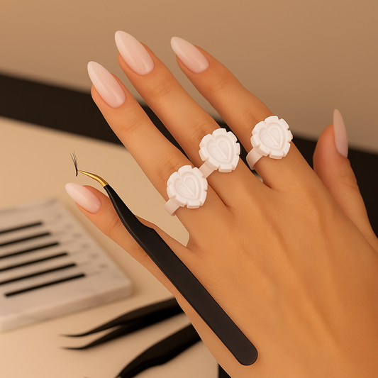 Heart Shape  Glue Rings